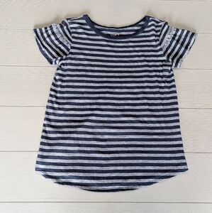 LOFT Outlet Womens Navy/White Striped Short Sleeve Crewneck Tshirt Xsmall XS